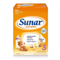 SUNAR Complex 3 vanilka batoľacie mlieko (+ mnostvo X600 g)