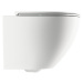 OMNIRES - OTTAWA bezrámové závesné WC so sedátkom, 49x36,5 cm, matná biela OTTAWAMWBM