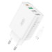 Nabíjačka XO Wall charger L120 1xUSB-C,20W ,1x USB-1, 18W with cable USB-C (white)