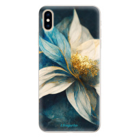 Silikónové puzdro iSaprio - Blue Petals - iPhone XS Max