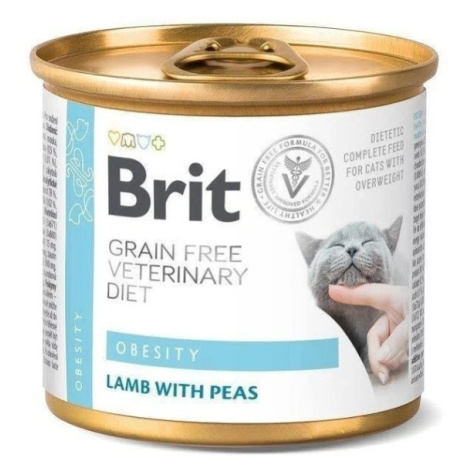 BRIT Veterinary diet grain free obesity pre mačky 200 g