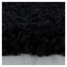 Kusový koberec Sydney Shaggy 3000 black kruh - 200x200 (průměr) kruh cm Ayyildiz koberce