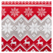 4Home Vianočná obliečka na vankúšik Red Nordic