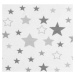 Bellatex Detský set vankúša a prikrývky Hviezdy sivá, 75 x 100 cm, 42 x 32 cm