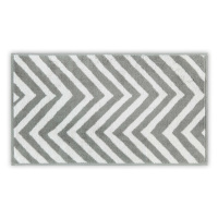 Bielo-sivý bavlnený uterák 33x33 cm Chevron – Foutastic