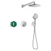 Hansgrohe Raindance S, sprchový systém 240 1jet PowderRain s termostatom ShowerSelect S, chrómov