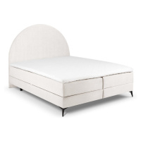Béžová boxspring posteľ s úložným priestorom 180x200 cm Sunrise – Cosmopolitan Design