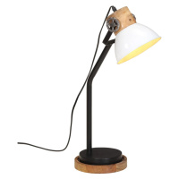 vidaXL Stolová lampa 25 W biela 18x18x60 cm E27