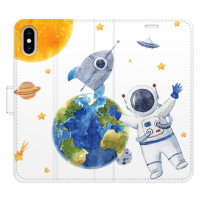 Flipové puzdro iSaprio - Space 06 - iPhone X/XS
