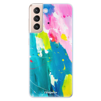 Odolné silikónové puzdro iSaprio - Abstract Paint 04 - Samsung Galaxy S21