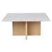 Biely mramorový konferenčný stolík 90x90 cm Brooksville - Rowico