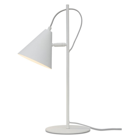Biela stolová lampa s kovovým tienidlom (výška  50,5 cm) Lisbon – it's about RoMi