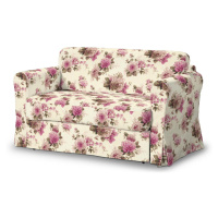 Dekoria Poťah na sedačku Hagalund, ružovo-béžové ruže na krémovom podklade, Poťah na sedačku Hag