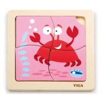 Puzzle na podložke Viga 50146 krab