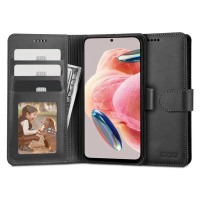 Xiaomi Redmi Note 12 4G, bočné otváranie puzdra, stojan, magnetické zapínanie, TP Wallet, čierna