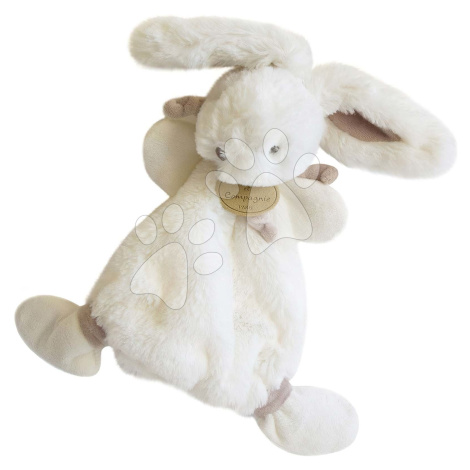 Plyšový zajačik na maznanie Bunny Bonbon Doudou et Compagnie béžový 26 cm v darčekovom balení od