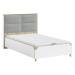 Študentská posteľ 120x200cm s úložným priestorom dylan - biela/dub