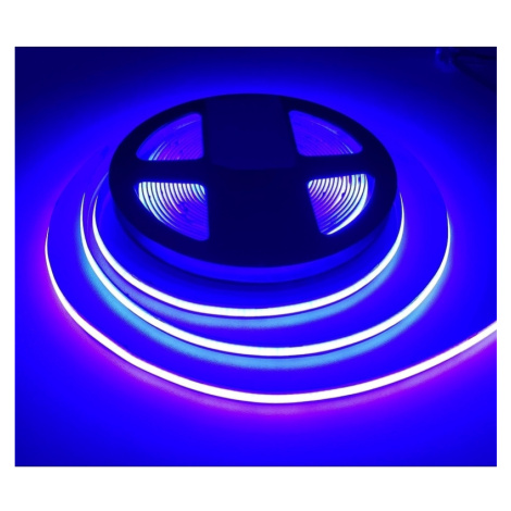 Pásik LED COB 480ks/m, 9W, IP20, BLUE, 24V, šírka 8mm