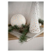 Biely vianočný svietnik z kostného porcelánu Kähler Design Nobili, výška 19 cm