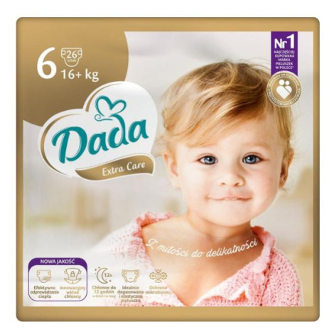 DADA Extra Care Plienky jednorazové 6 Extra Large (16 kg+) 26 ks