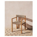 Jedálenská stolička z umelého ratanu v prírodnej farbe v súprave 2 ks Giverola – Kave Home