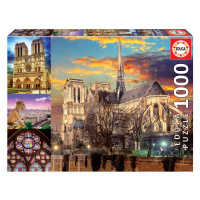 Puzzle Notre Dame Collage Educa 1000 dielov a Fix lepidlo od 11 rokov