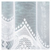 Biela žakarová záclona LUCYNA 250x120 cm