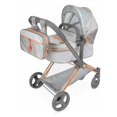 Detský kočík DeCuevas pre bábiky 3 v 1 s batôžkom CITY X 2024 - 73 cm, skladací