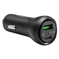 Nabíjačka do auta, nabíjačka do zapaľovača, 45 W, 1 x zásuvka USB, 1 x zásuvka USB Type-C, rýchl