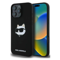 Kryt Karl Lagerfeld KLHMP16LSCHPPLK iPhone 16 Pro black HC MagSafe Sil Choupette Head Print (KLH