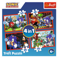 Trefl Puzzle 4v1 - Sonicove dobrodružstvá / SEGA Sonic The Hedgehog