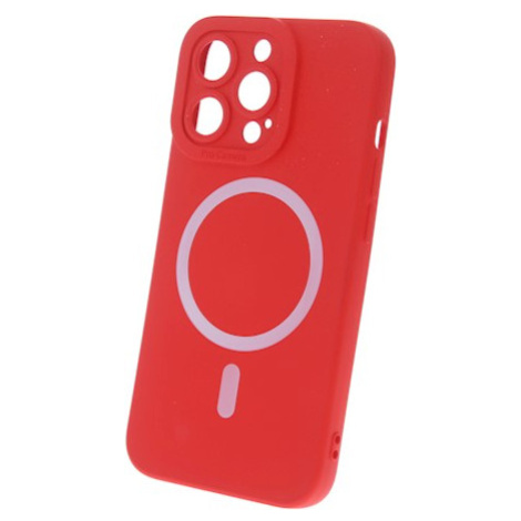 Silikónové puzdro na Apple iPhone 14 Pro Max Silicon MagSafe červené