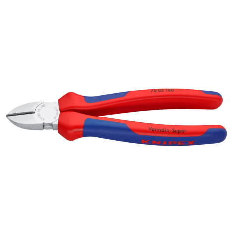 Knipex Bočné štiepacie kliešte, chrómované, viaczložkové návleky, 180 mm