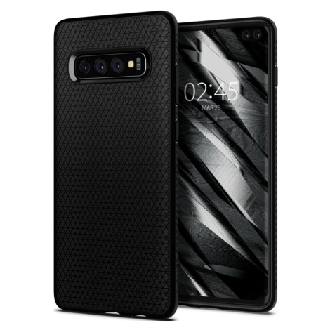 Odolné puzdro na Samsung Galaxy S10+ Spigen Liquid Air čierne