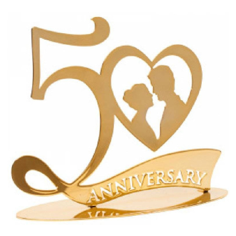 Dekorácia na tortu 50 rokov zlatá svadba - Dekora