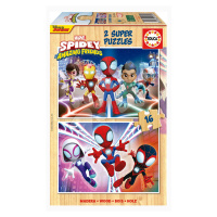 Drevené puzzle Spidey & his Amazing Friends Educa 2x16 dielov