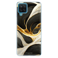 Odolné silikónové puzdro iSaprio - Black and Gold - Samsung Galaxy A12