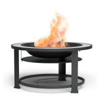Blumfeldt Merano Circolo 3 v 1, ohnisko s funkciou grilu, dá sa použiť ako stôl, priemer 87 cm