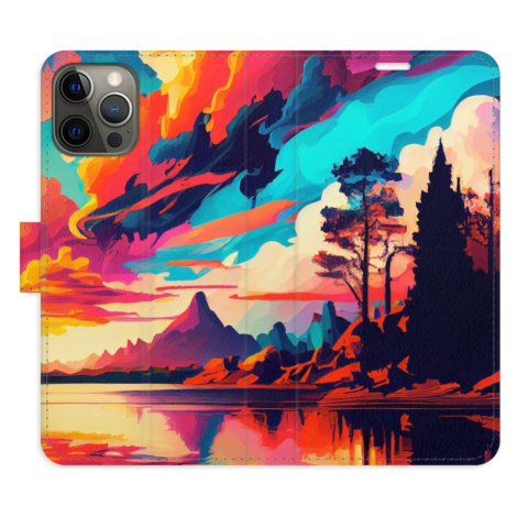 Flipové puzdro iSaprio - Colorful Mountains 02 - iPhone 12/12 Pro