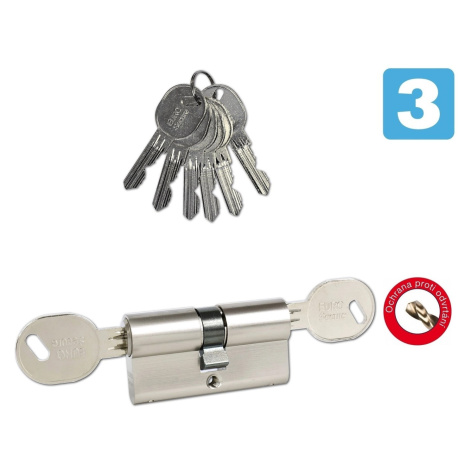 Richter Czech EURO Secure Bezpečnostná vložka 40/50BSZ, 6 kľúčov, matný nikel