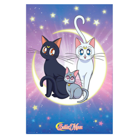 Abysse Corp Sailor Moon Luna, Artemis and Diana Poster 91,5 x 61 cm