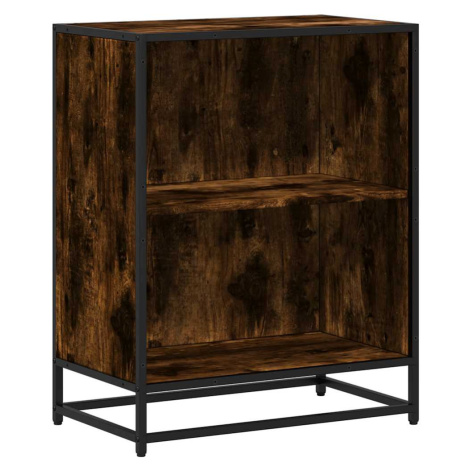 vidaXL Knižnica, tmavý dub 60x35x76 cm, kompozitné drevo