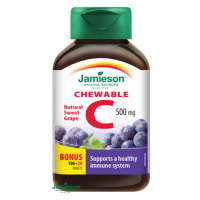 JAMIESON Vitamín C 500 mg s príchuťou hrozna 120 tabliet na cmúľanie