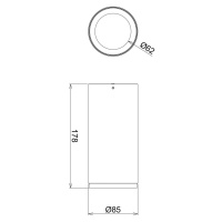 LED stropné svietidlo Lucea 15 W čierne