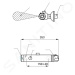 SANELA - Senzorové sprchy Termostatická nástenná sprchová batéria s horným vývodom, chróm SLS 03