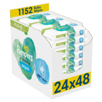 PAMPERS Obrúsky vlhčené Harmonie Aqua Plastic Free 24 x 48 ks