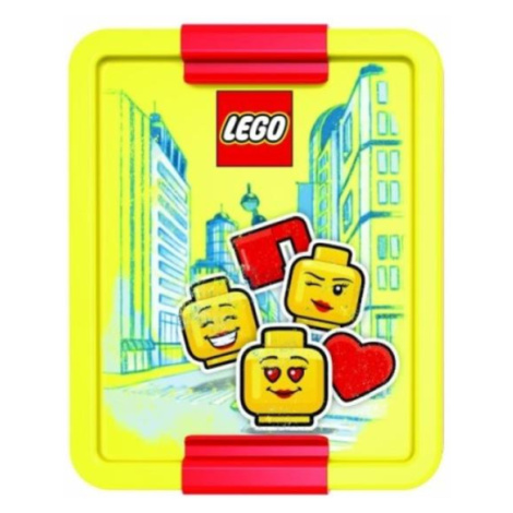 LEGO® ICONIC Girl box na desiatu - žltá / červená