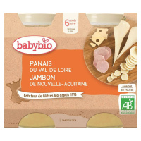 BABYBIO Denné menu Paštrnák, šunka a syr gruyère 2x200 g