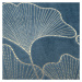 Modrá flano deka GINKO s lesklou potlačou 150x200 cm