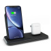 ZENS STAND+DOCK ALUMINIUM WIRELESS CHARGER - BLACK ZEDC06B